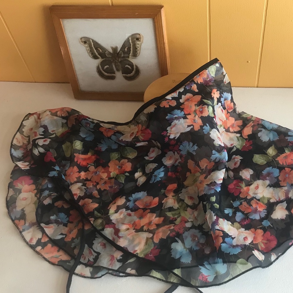 Floral Body Wrappers Ballet Wrap Skirt